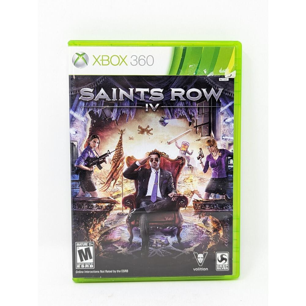 Saints Row IV 4 Microsoft Xbox 360 Game Clean Complete Manual Tested
